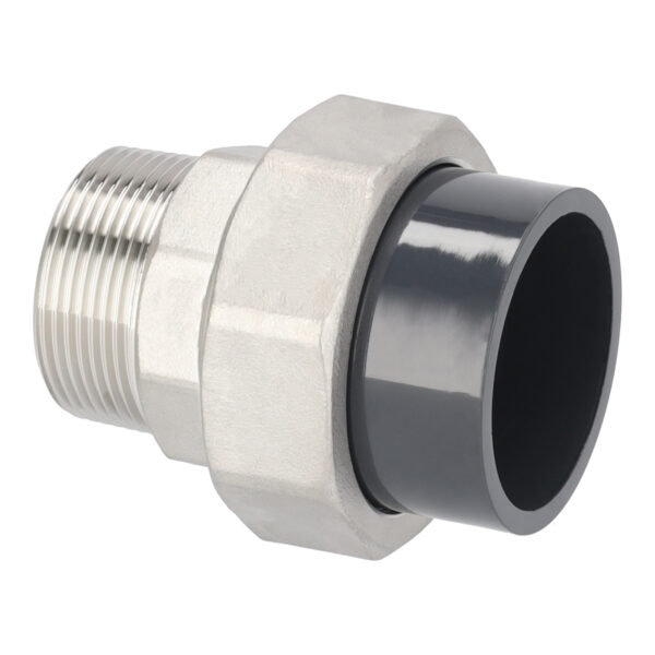 3/3 Verschraubung PVC Muffe x VA AG – Bild 2