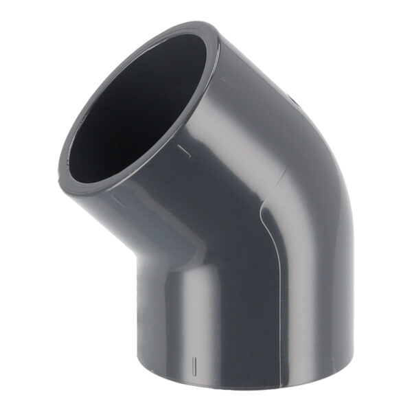 PVC Winkel 45° Muffe x Muffe